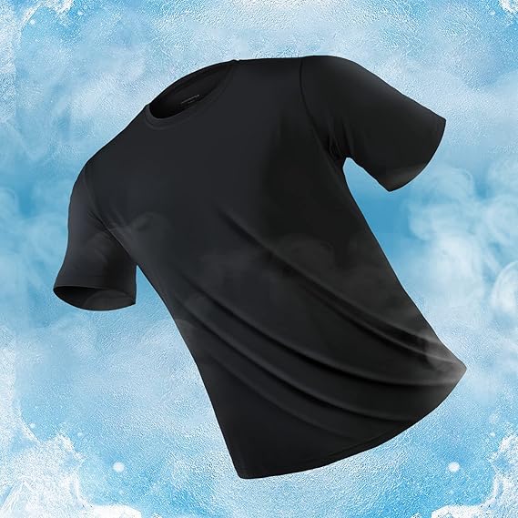 Taavita Men's Classic Cooling T-Shirt - Breathable & Cooling Fabric