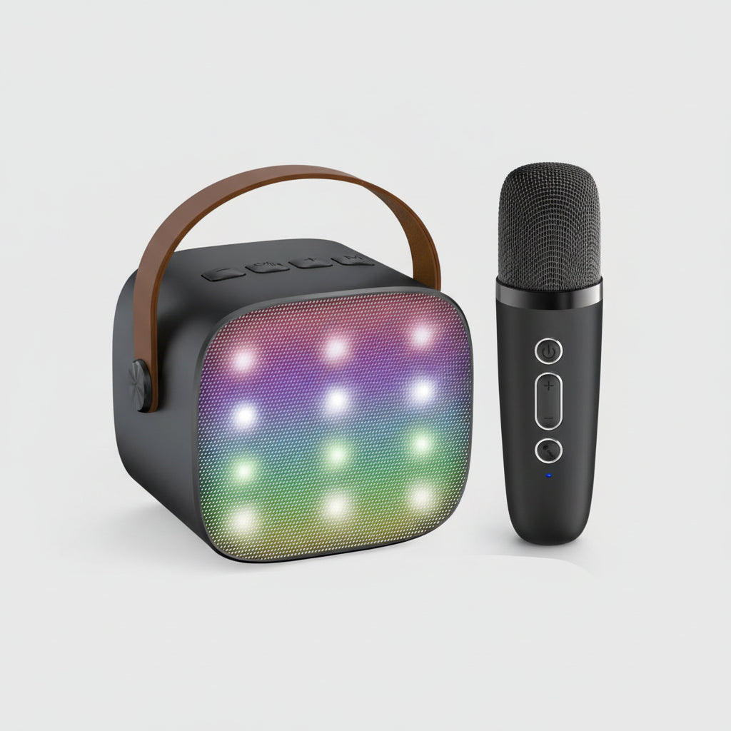 All-in-One Portable Karaoke Machine with Bluetooth and Mic Set