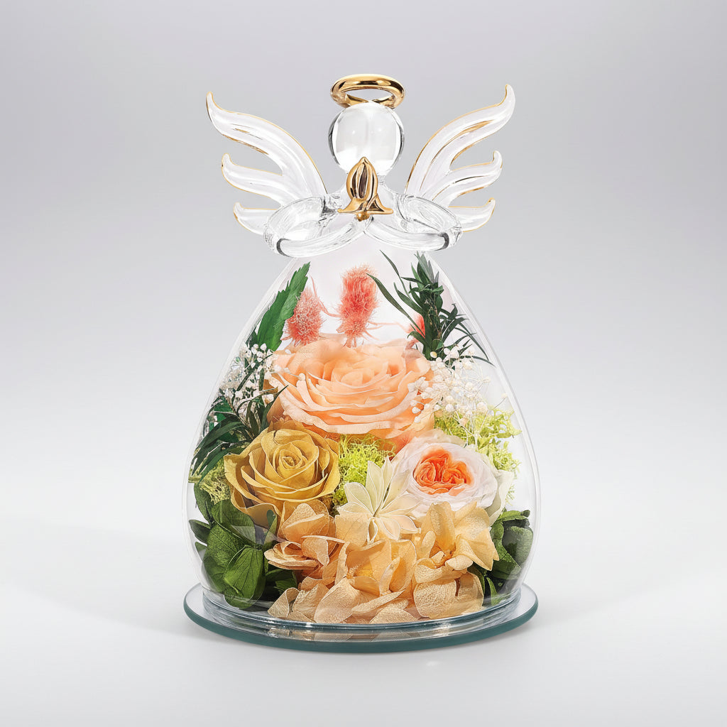 Timeless Rose Guardian in Glass Dome with Soft LED Lighting