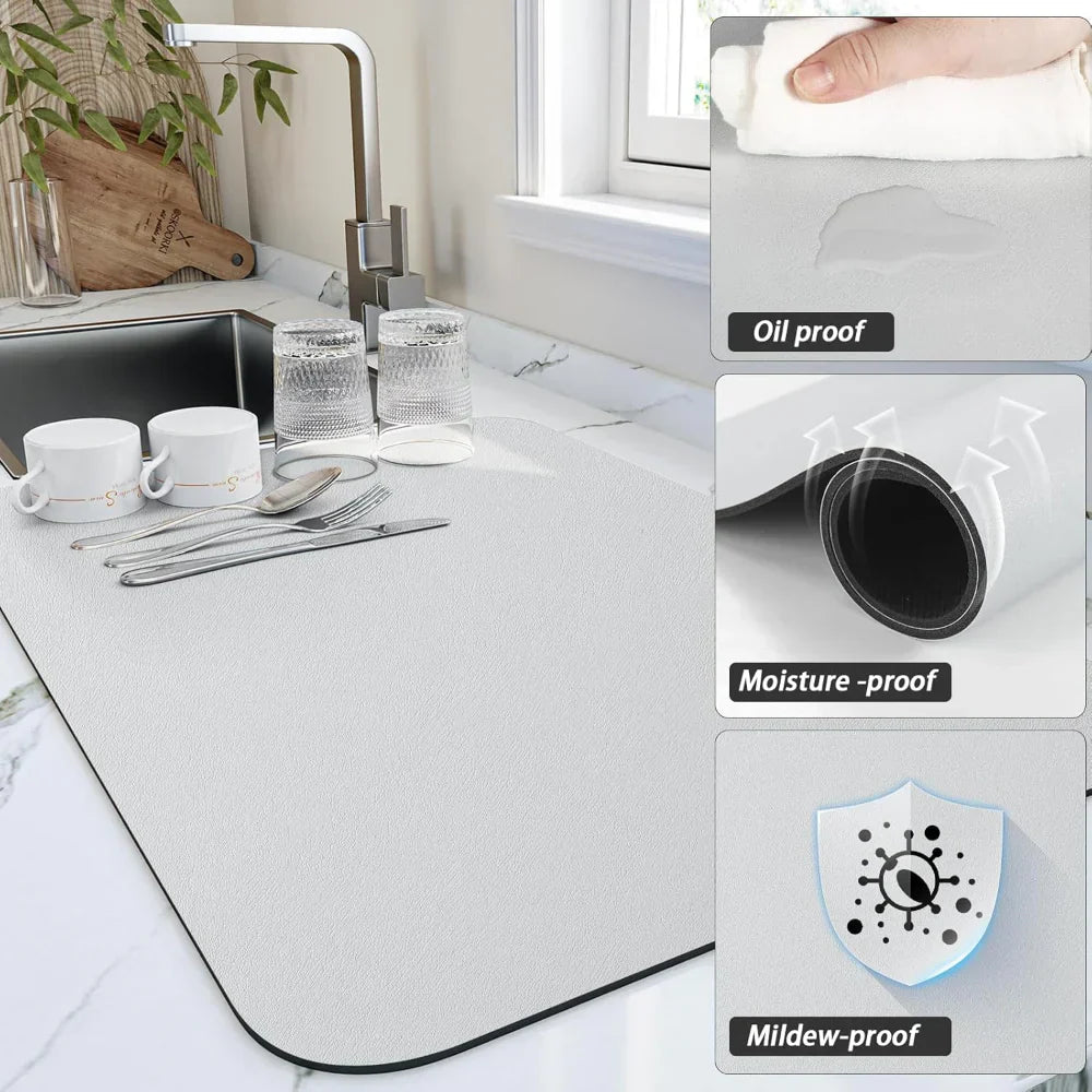 Effortless Kitchen Drying Mat with Ultra-Absorbent Surface