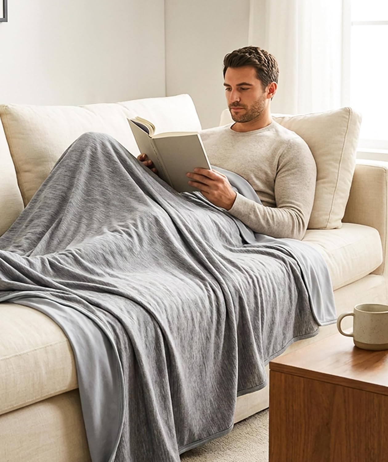 Breathable Cooling Blanket for Warm Sleepers – Lightweight Comfort Throw