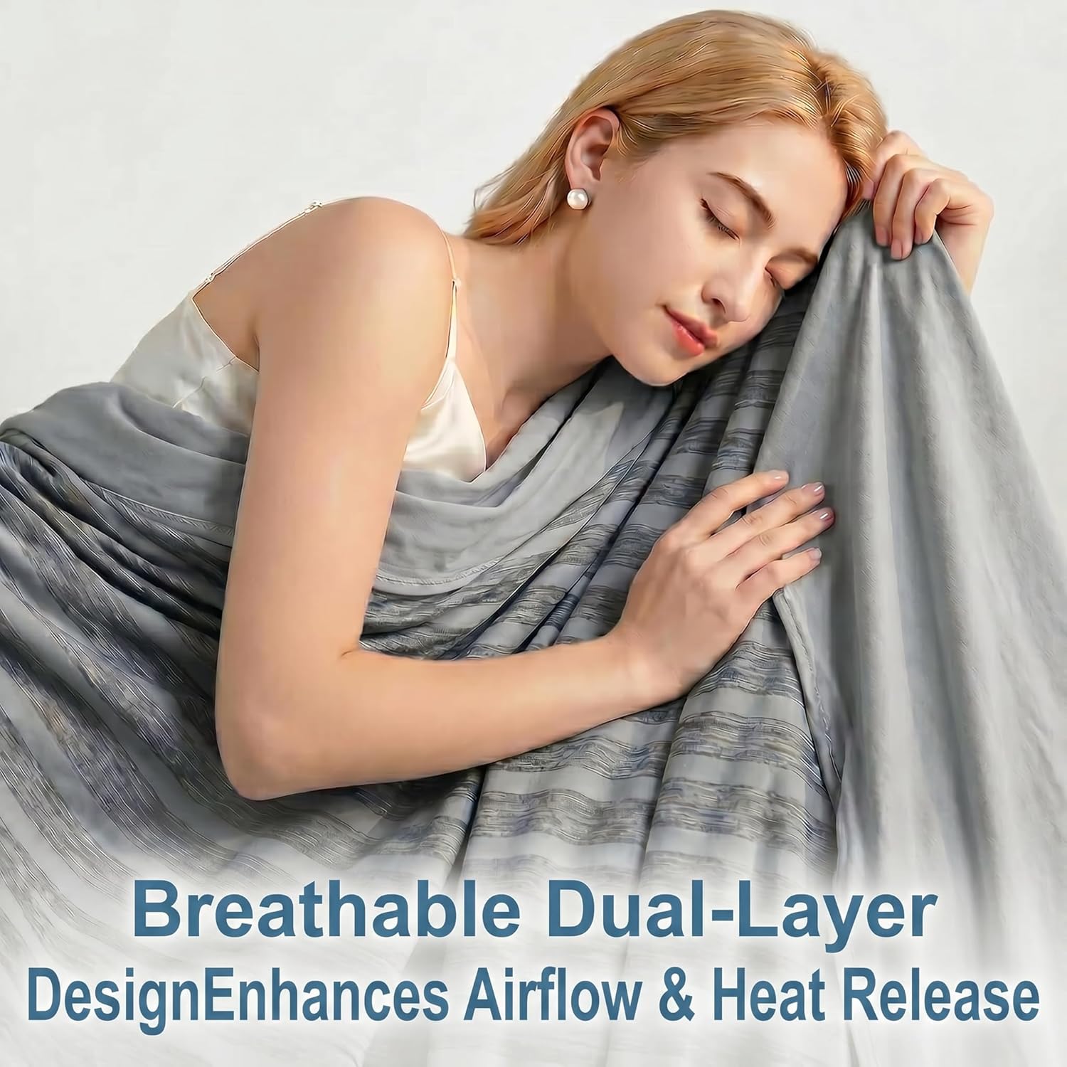 Cooling Blanket with Arc-Chill Technology - Lightweight Summer Throw for Hot Sleepers