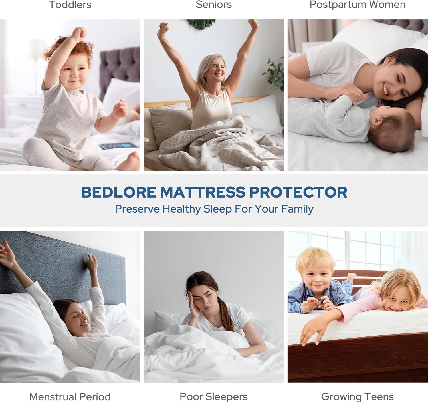 Waterproof Mattress Protector with Deep Pockets – Soft, Breathable Cover