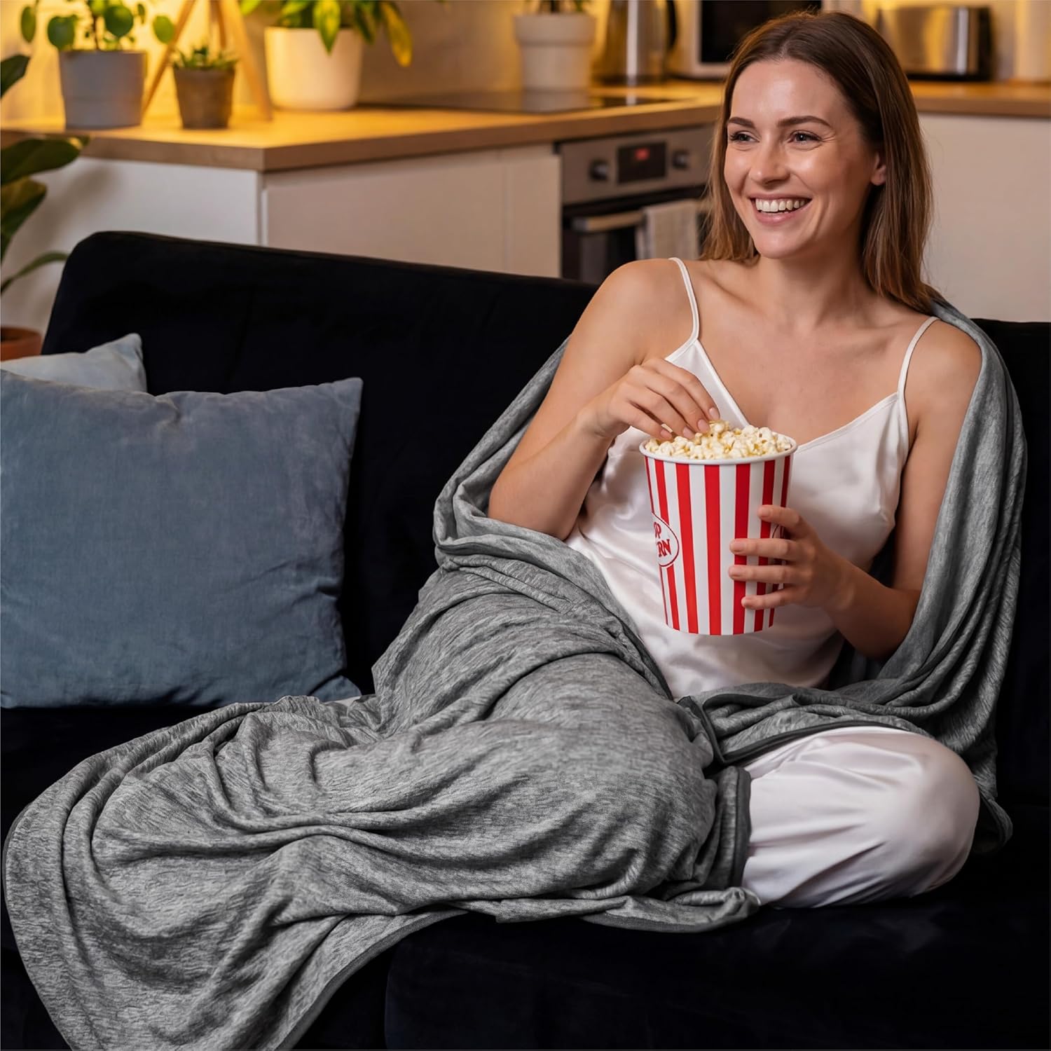Lightweight Summer Cooling Blanket for Hot Sleepers – Bamboo Rayon Throw