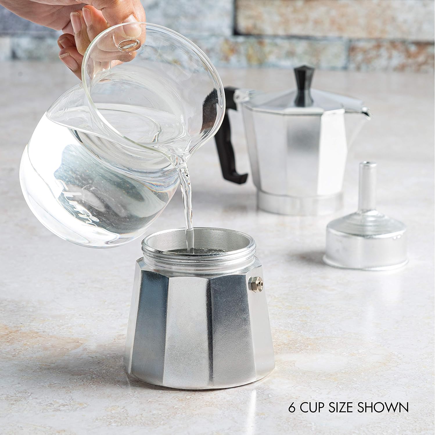 Stovetop Espresso and Coffee Brewer, Moka Pot for Italian and Cuban Style