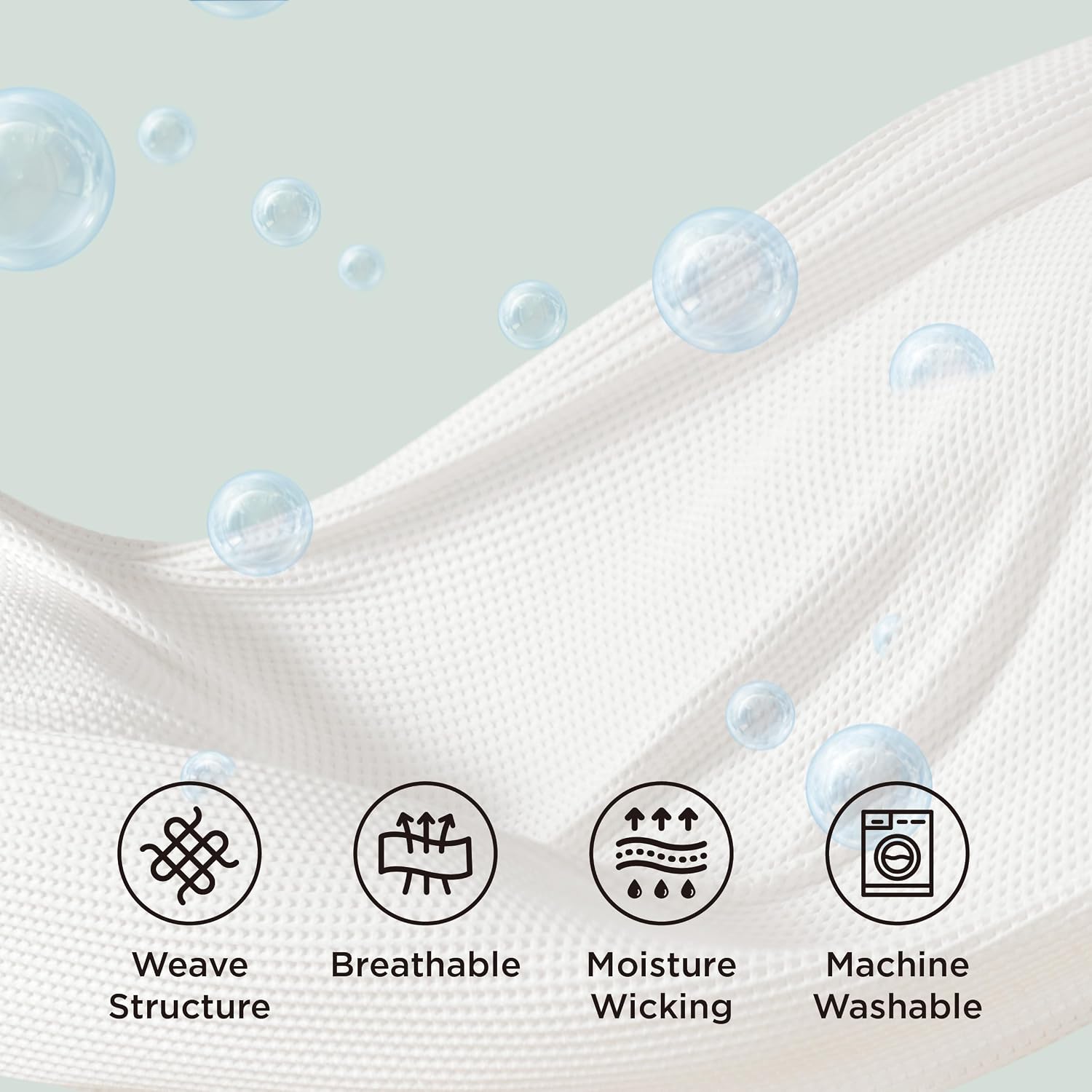 100% Cotton Waffle Weave Blanket | Lightweight & Breathable for All Seasons