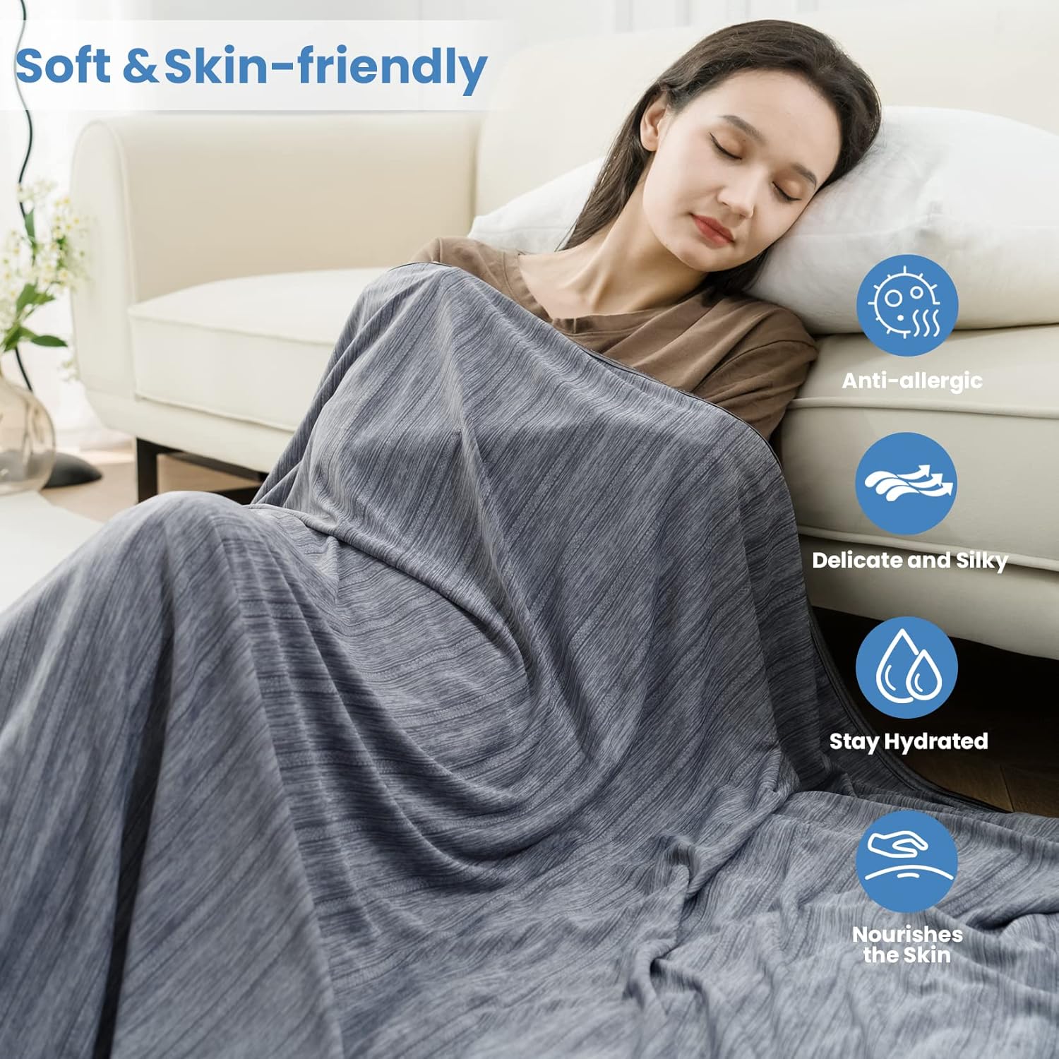 Lightweight Summer Cooling Blanket - Soft Comfort for Hot Sleepers