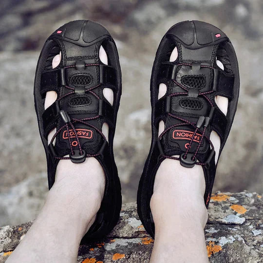 Men's Outdoor Sandals | Orthopedic Support & Adjustable Straps | Breathable Materials | Pain Relief