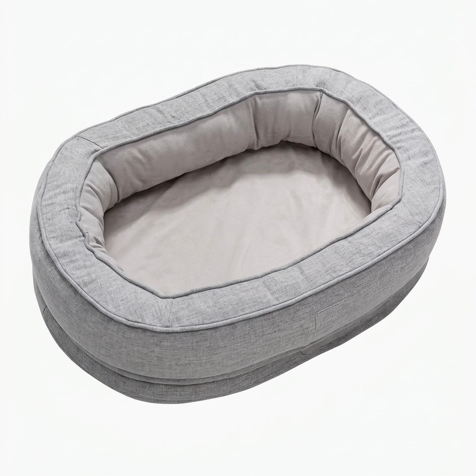 Waterproof Orthopedic Pet Bed with Removable Cover – Cotton Fleece & Velveteen, Sizes M, L, XL
