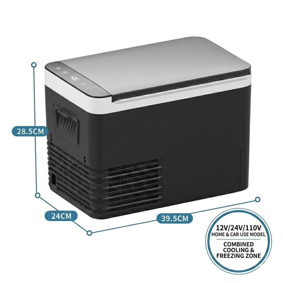 Car Fridge with Compressor Cooling -18°C | 42mm Insulation | Shock Resistant