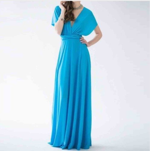 Women’s Maxi Evening Dress | Halter Neck & Cross-Back Straps | Polyester Fabric | Comfortable Fit