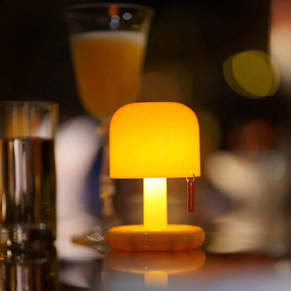 Portable LED Table Lamp | USB Rechargeable Mini Sunset Light | Warm Ambient Glow | Compact & Eco-Friendly Design