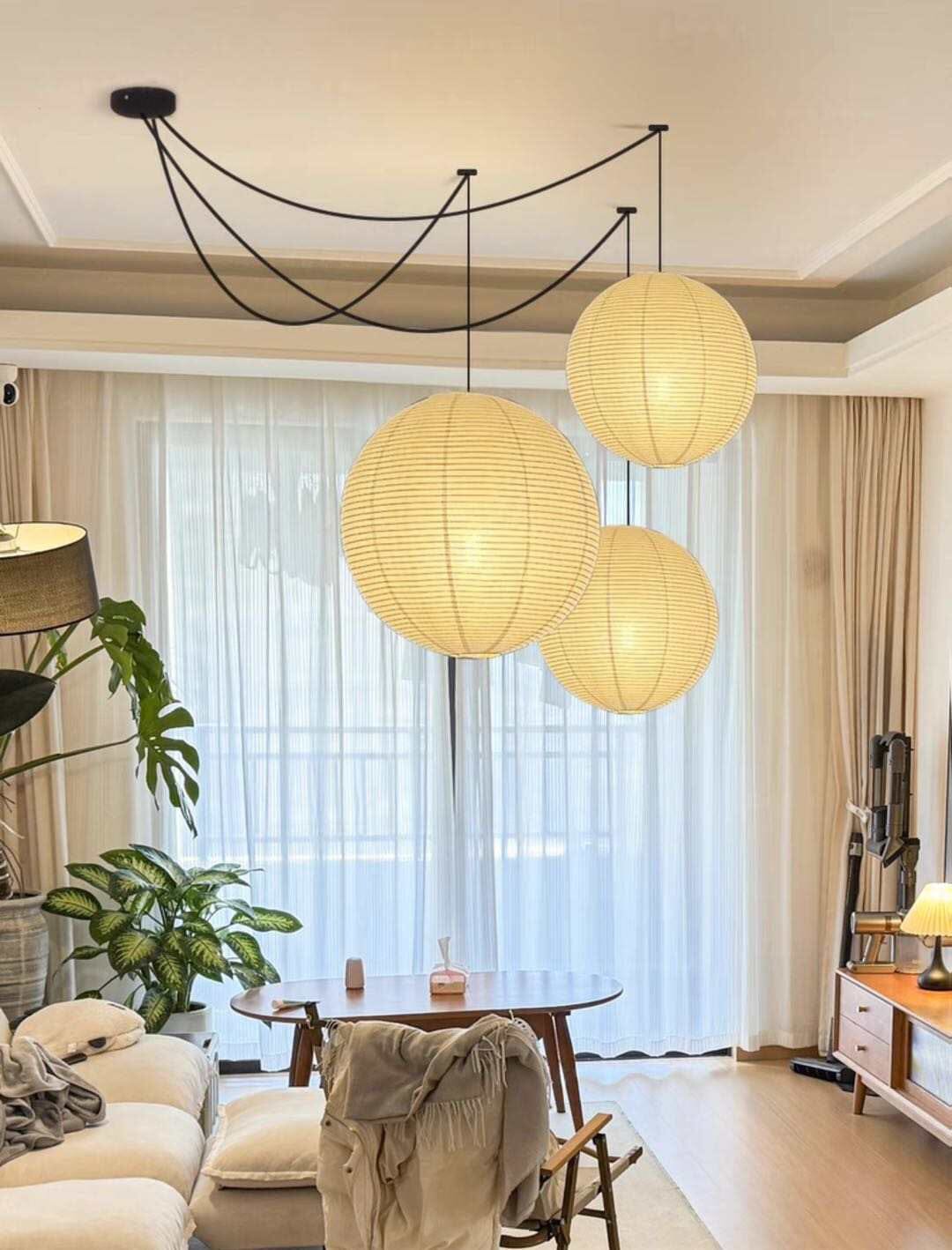 Elegant Rice Paper Balloon Pendant Lights for Stylish Spaces
