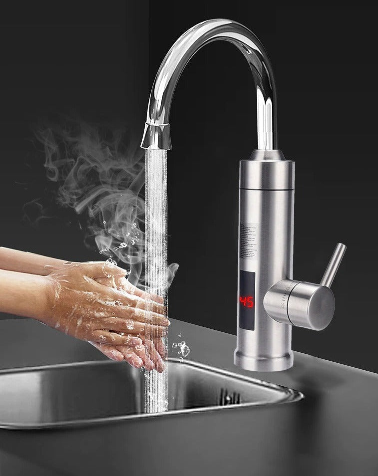 Electric Kitchen Faucet | Instant Hot Water & Built-In Filtration | Stainless Steel | Precise Temperature Control