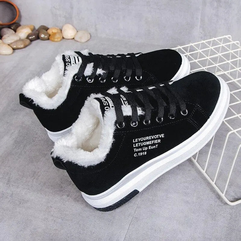 Winter Sneakers | Plush Lining | Warm Comfort All Day | Synthetic