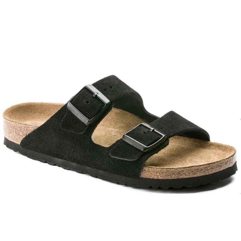 Orthopedic Sandals | Cork Footbed & Dual Buckle Straps | Casual Comfort & Support