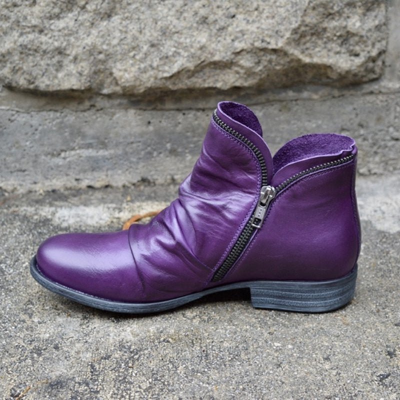 Women’s Ankle Boots | Comfort Technology & 3-Arch Support | Synthetic Leather | Warm & Dry Fit