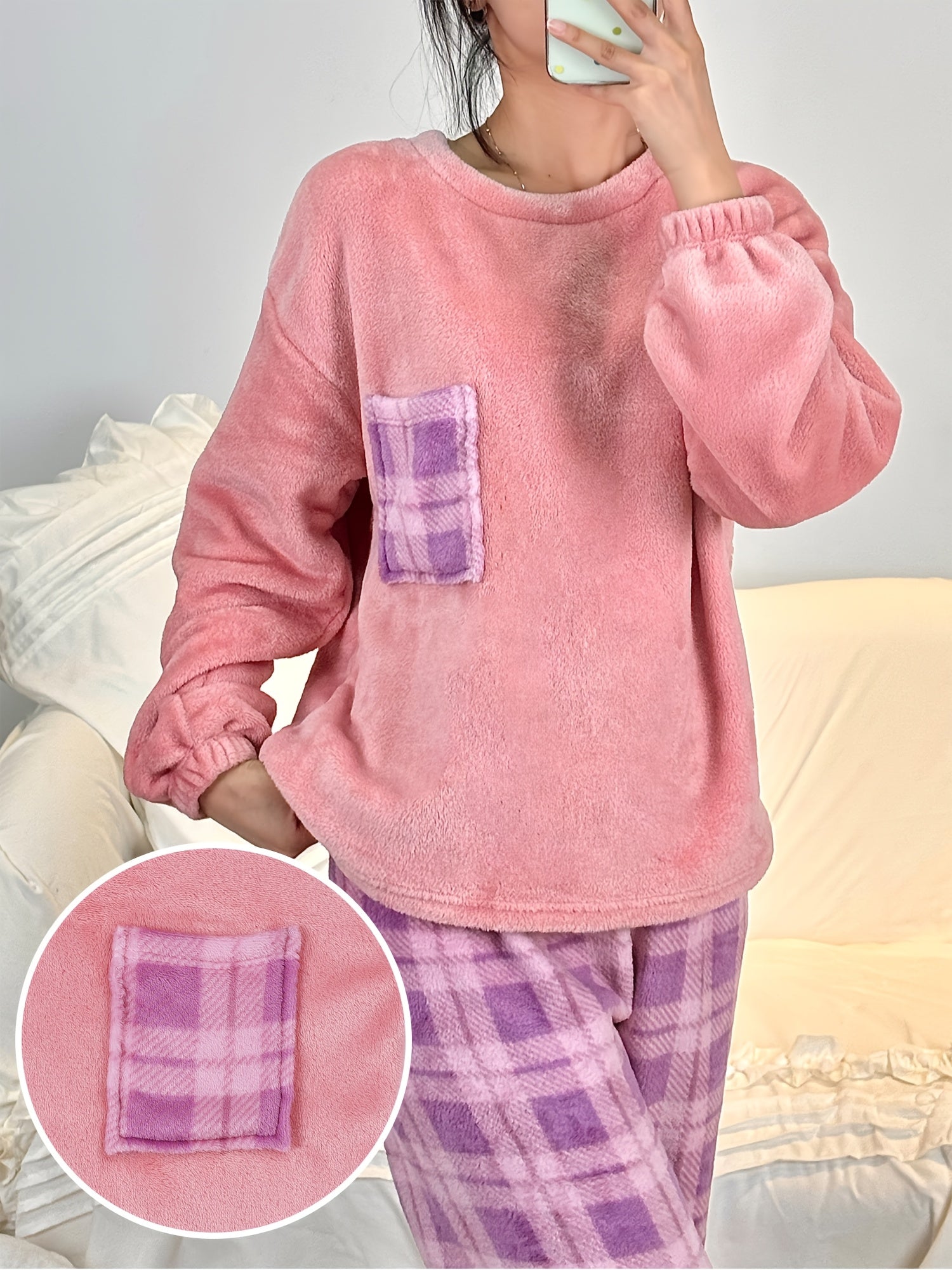 Women’s Pajama Set | Long Sleeve | Soft Cozy Comfort | Polyester