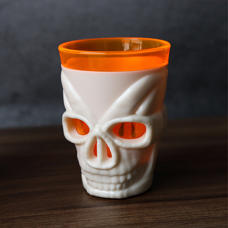 LED Skull Wine Glasses for Halloween Party – Glowing Spooky Drinkware Set