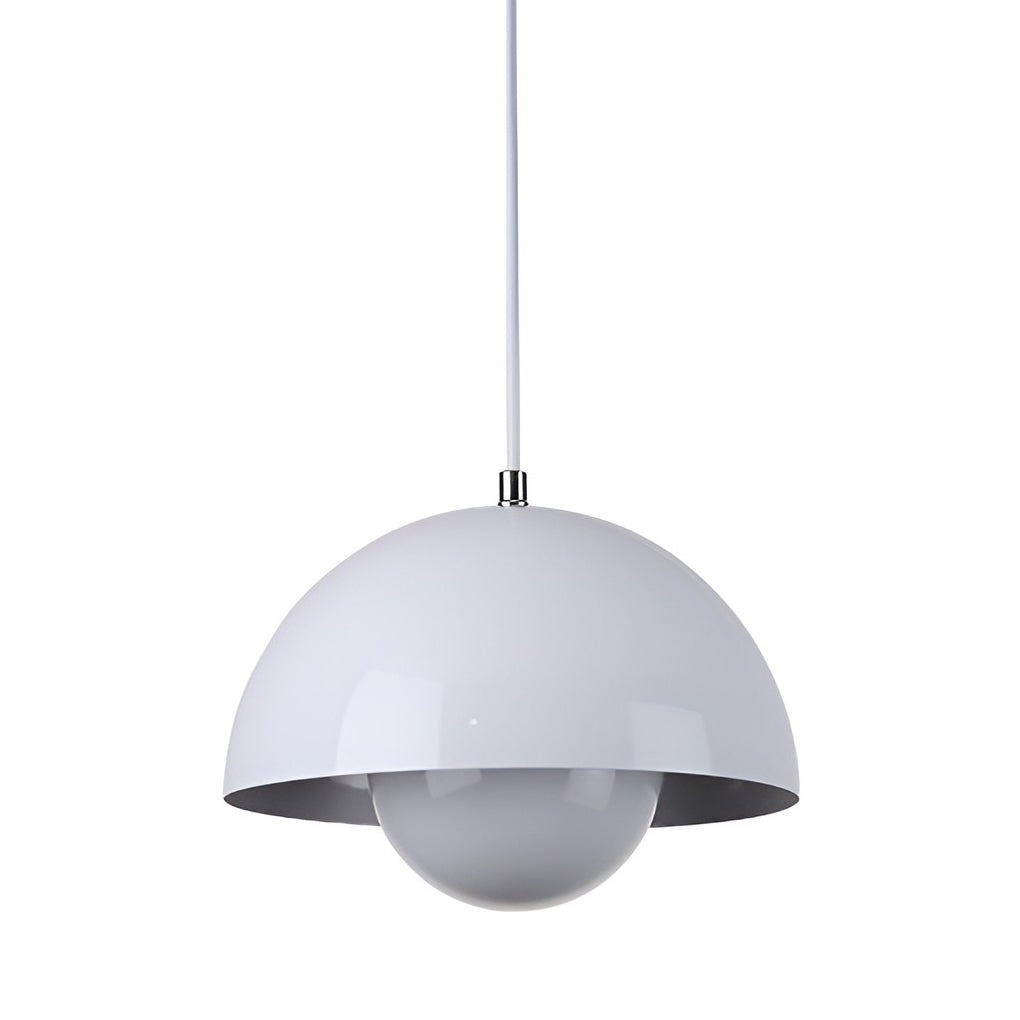 1-Light Nordic Metal Mushroom Flowerpot Pendant Light