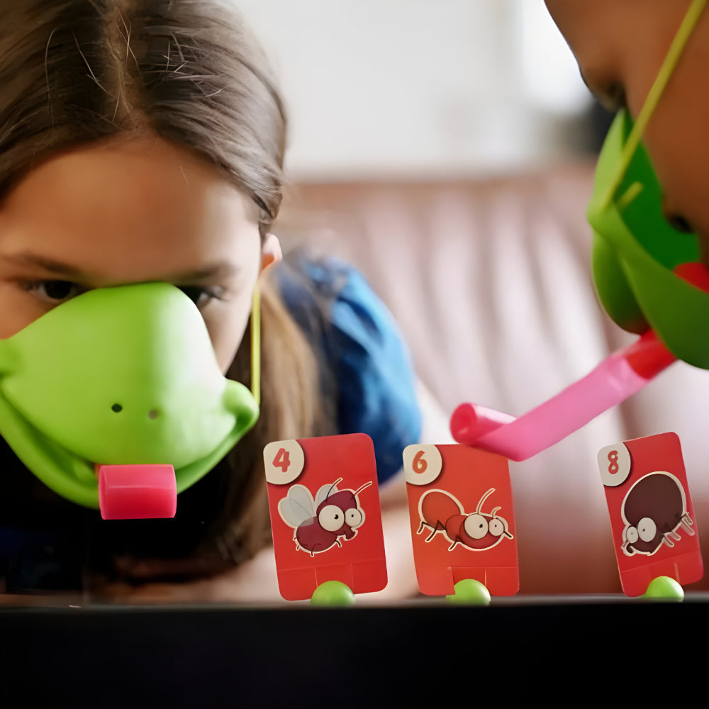 Exciting Kids' Board Game with Colorful Chameleon Masks
