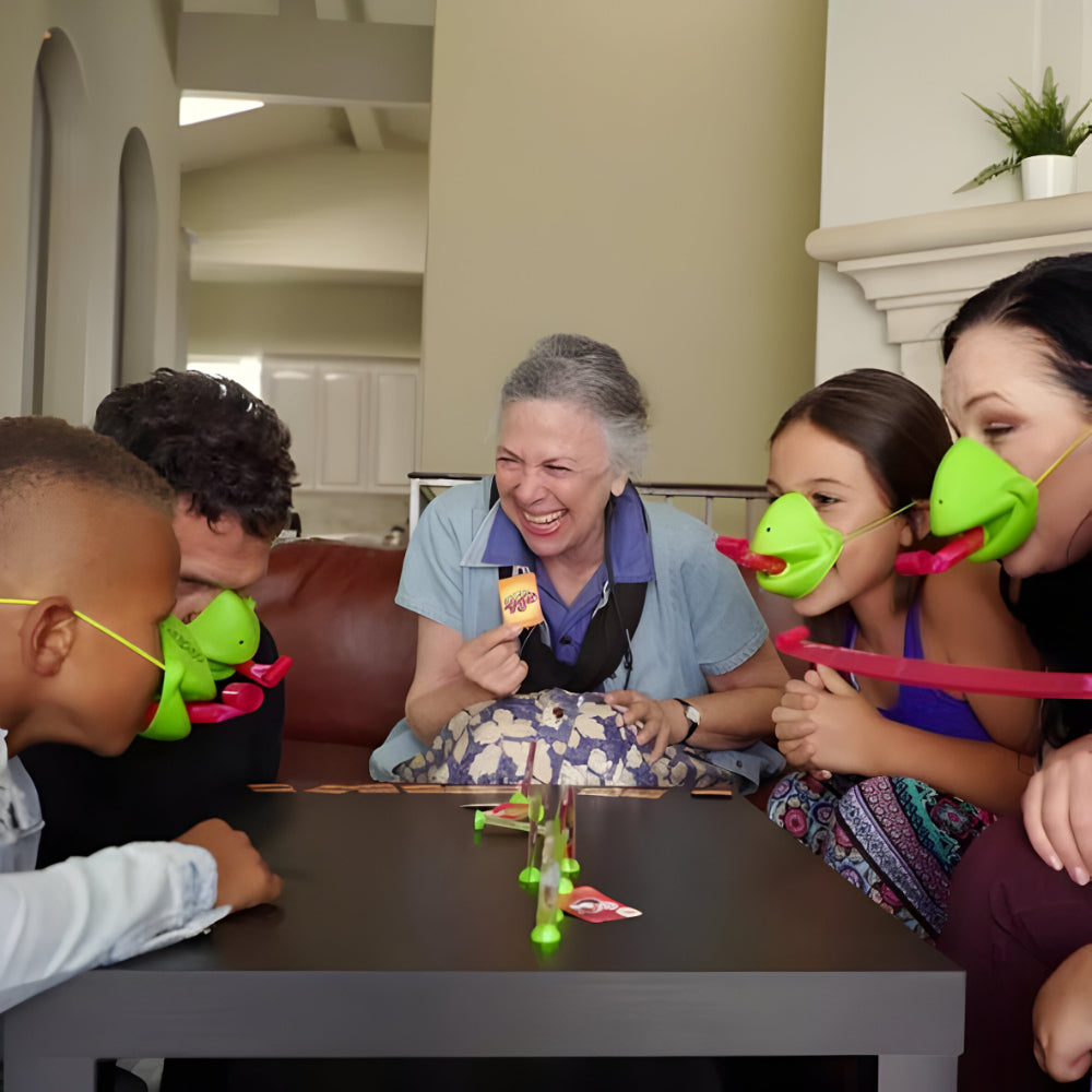 Exciting Kids' Board Game with Colorful Chameleon Masks