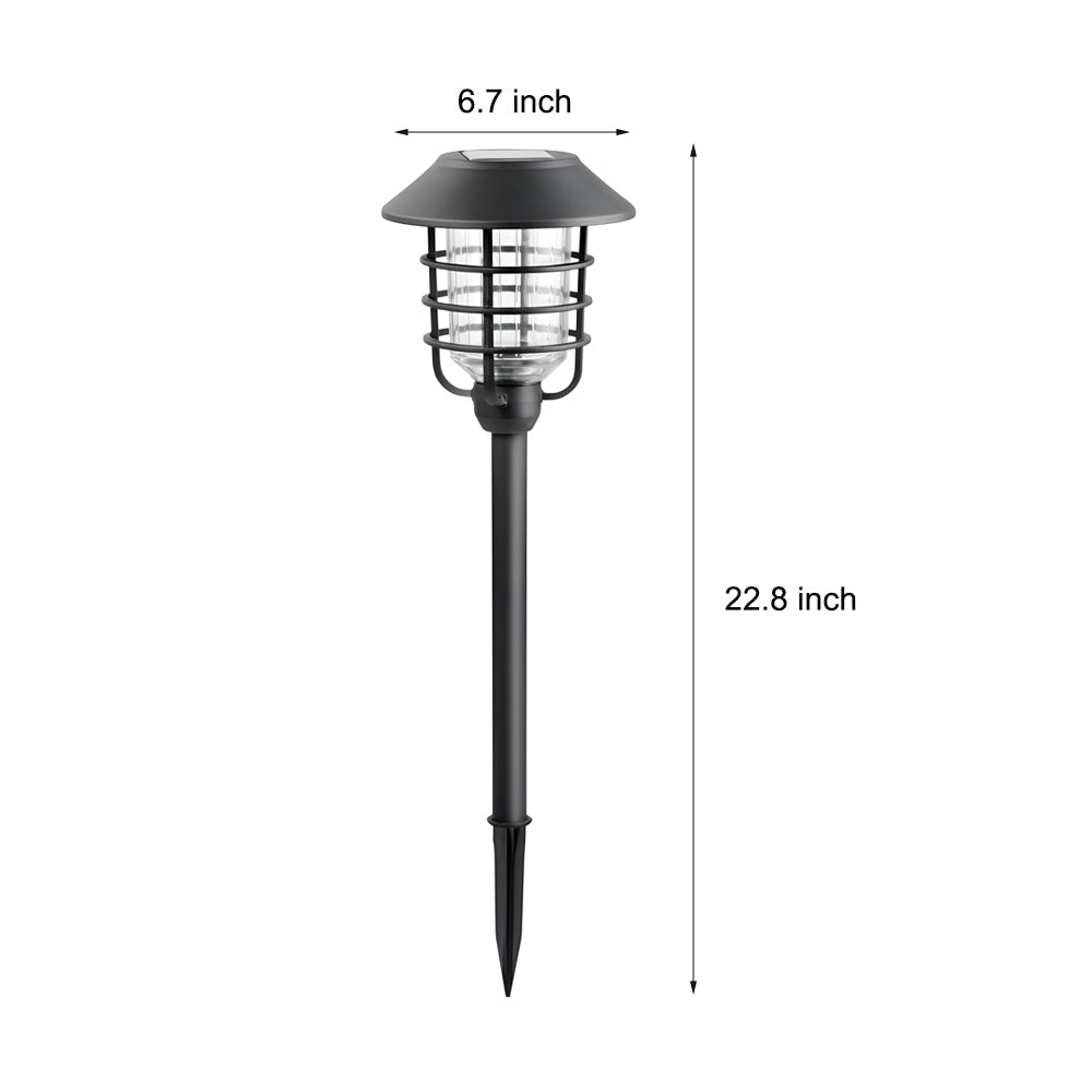 22.8-in Black Solar Mini Torch Pathway Lights Outdoor Lawn LED Lights
