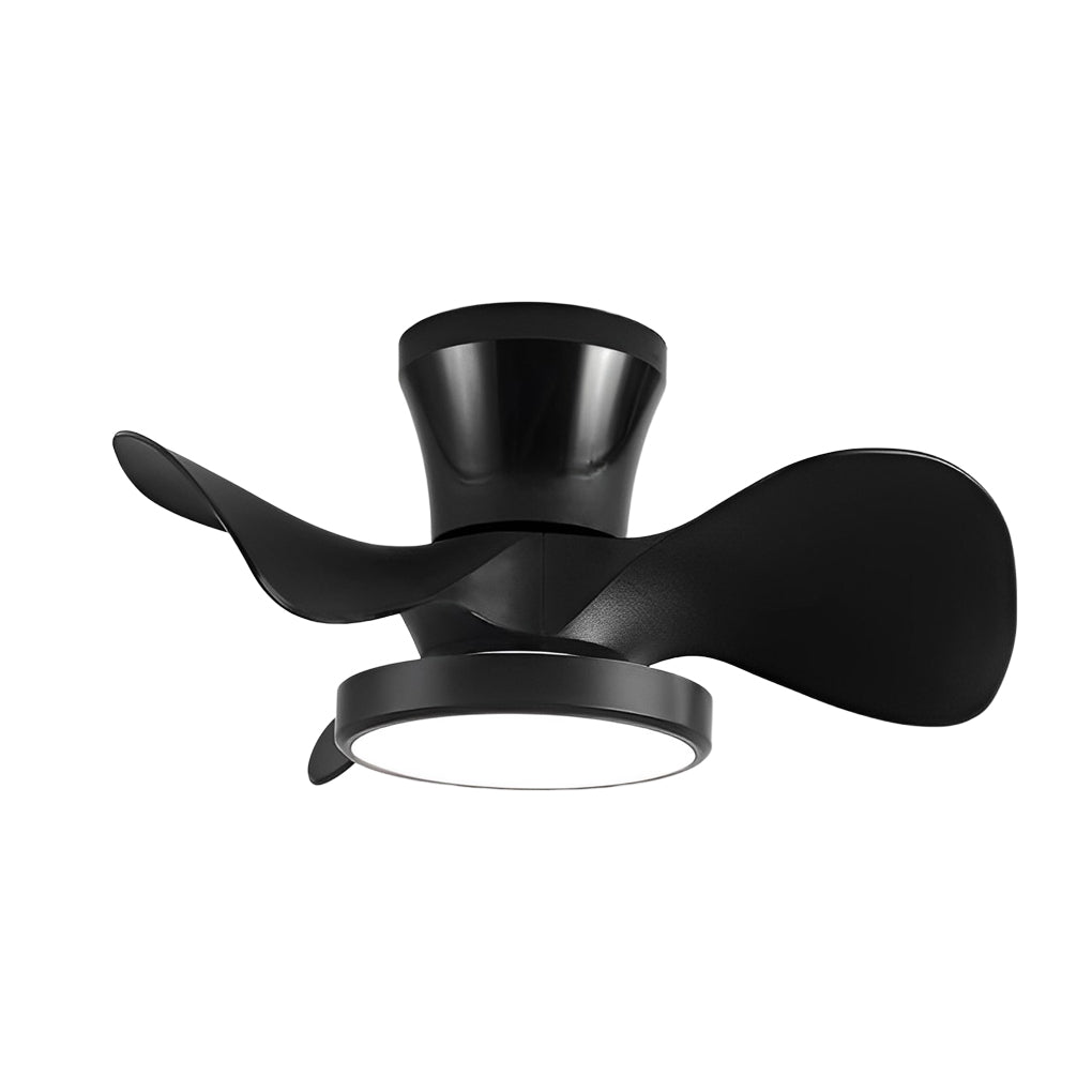 3 Blades Silent LED Dimmable Ceiling Fan Light with Remote Inverter Nordic Taavita