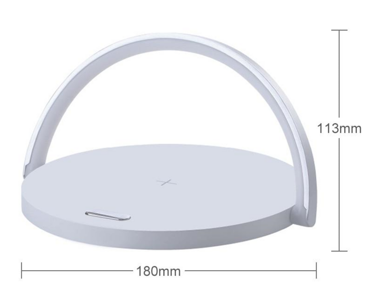 Wireless Charging Bedside Lamp with LED Light