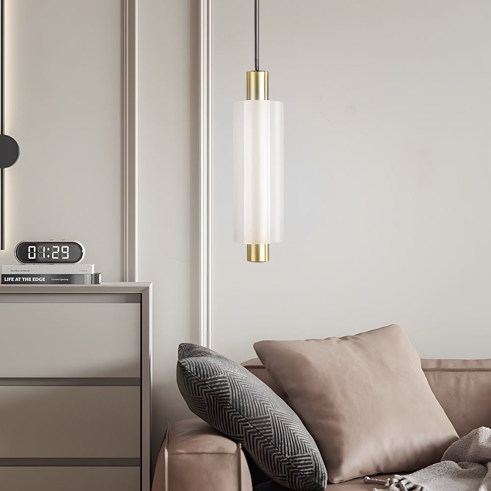 1/2/3 Heads Modern Acrylic Cylinder Pendant Lights: Hanging Lamp in Taavita