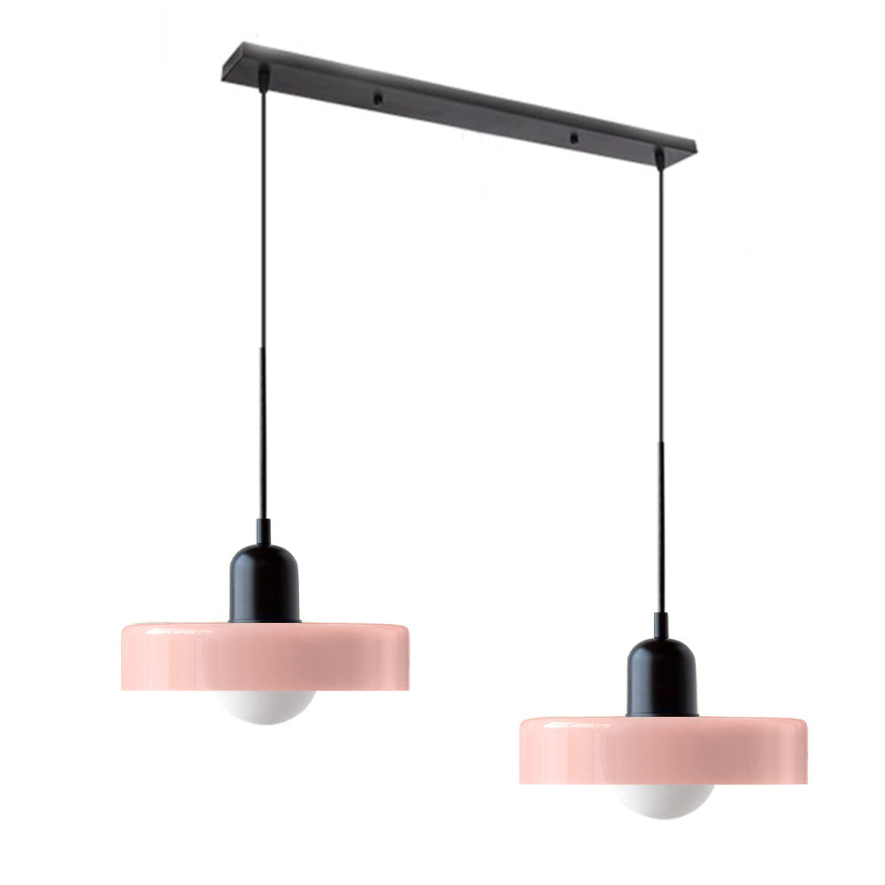 2 Heads Taavita Modern Glass Pendant Light - Elegant and Versatile Design