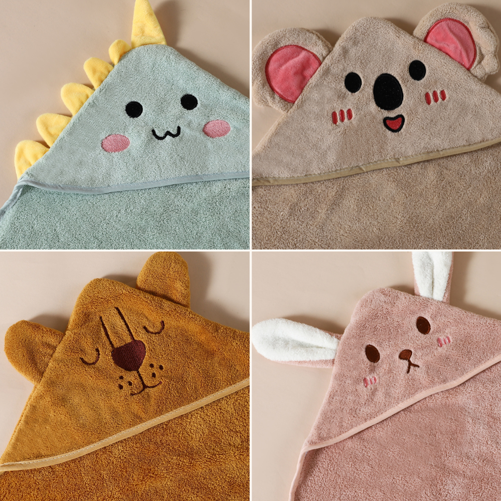 Cozy and Quick-Dry Baby Hooded Towel