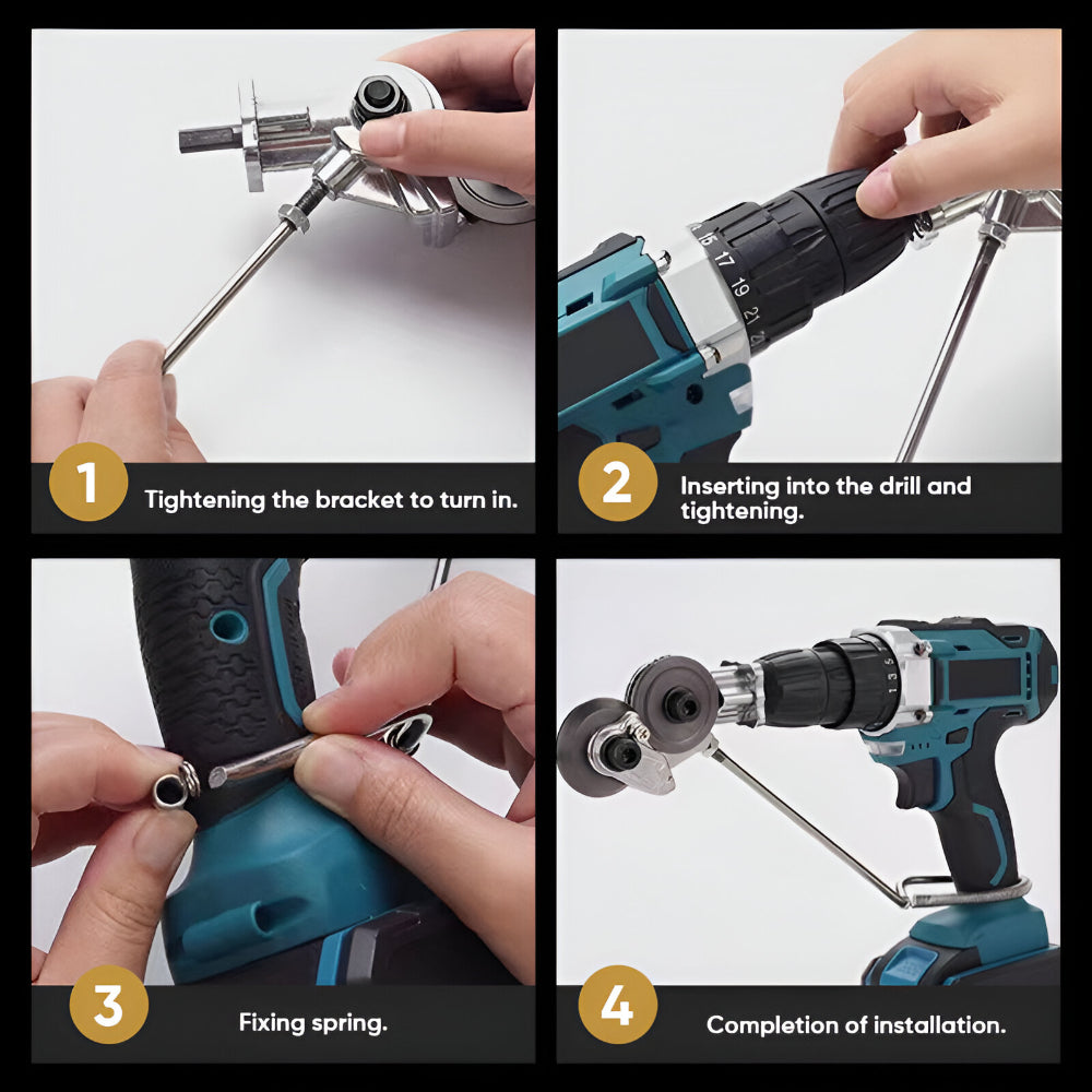 Precision Metal Cutter Drill Attachment for Effortless Shaping
