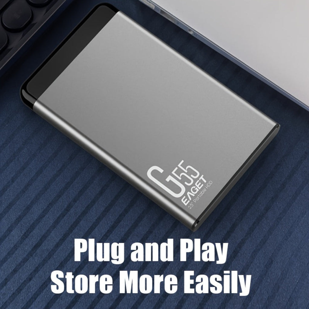 Compact External SSD for Effortless USB Storage and Backups