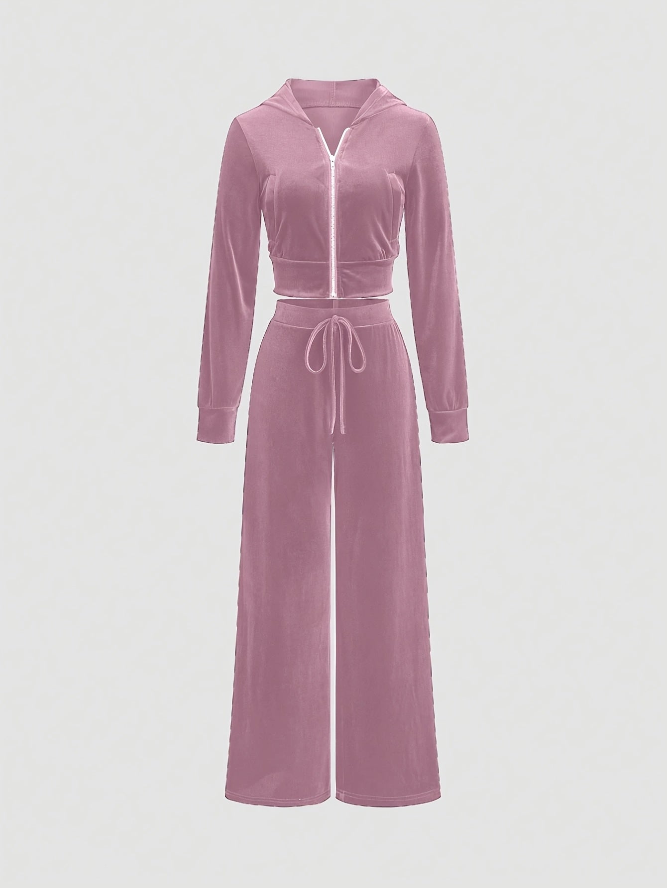 Women's Knitwear Set | Front Zipper | Comfortable Fall Wear | Polyester