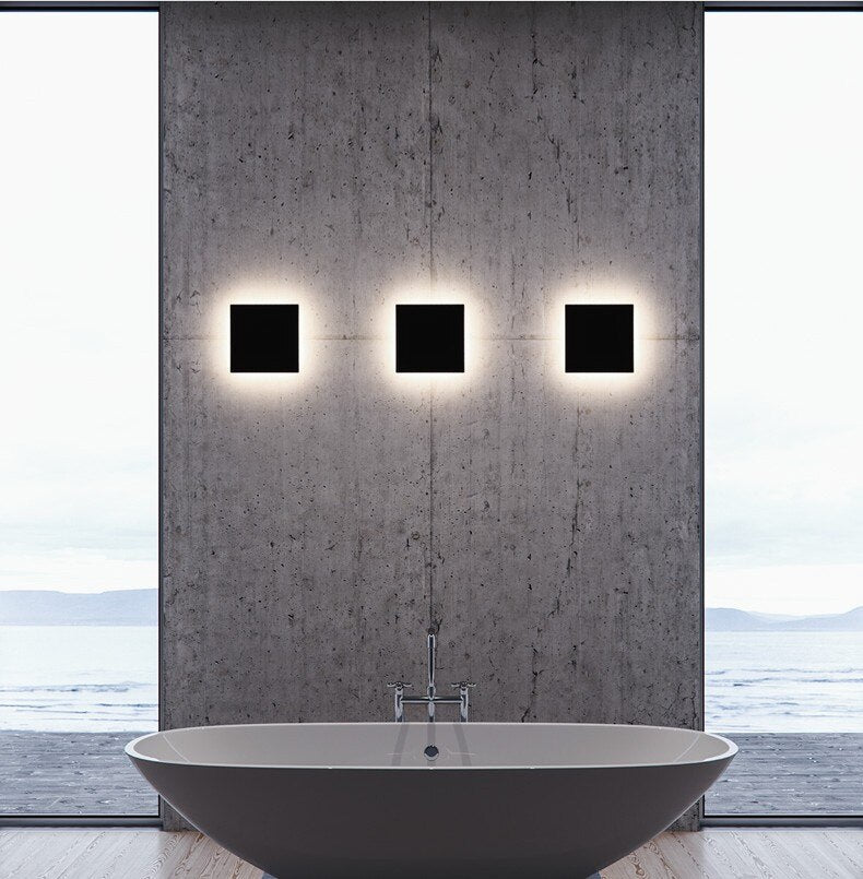 Waterproof Outdoor Wall Lamp 12W LED | Modern Aluminum Garden Patio Porch Light | Black or Gray Wall-Mounted Exterior Sconce | Euri Outdoor Lighting