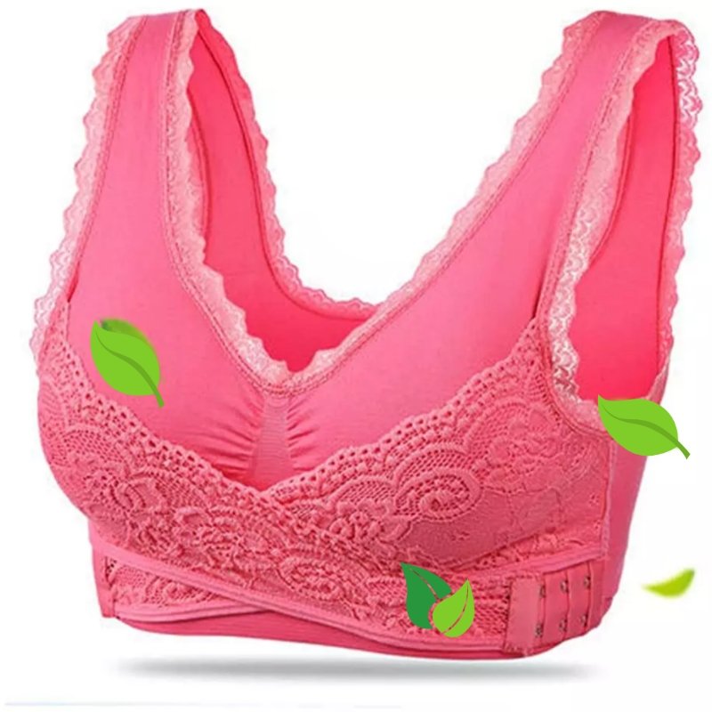 Wireless Lace Bralette | Wire-Free Support & Adjustable Crisscross Straps | Breathable Seamless Fabric | Posture Improvement & Natural Lift
