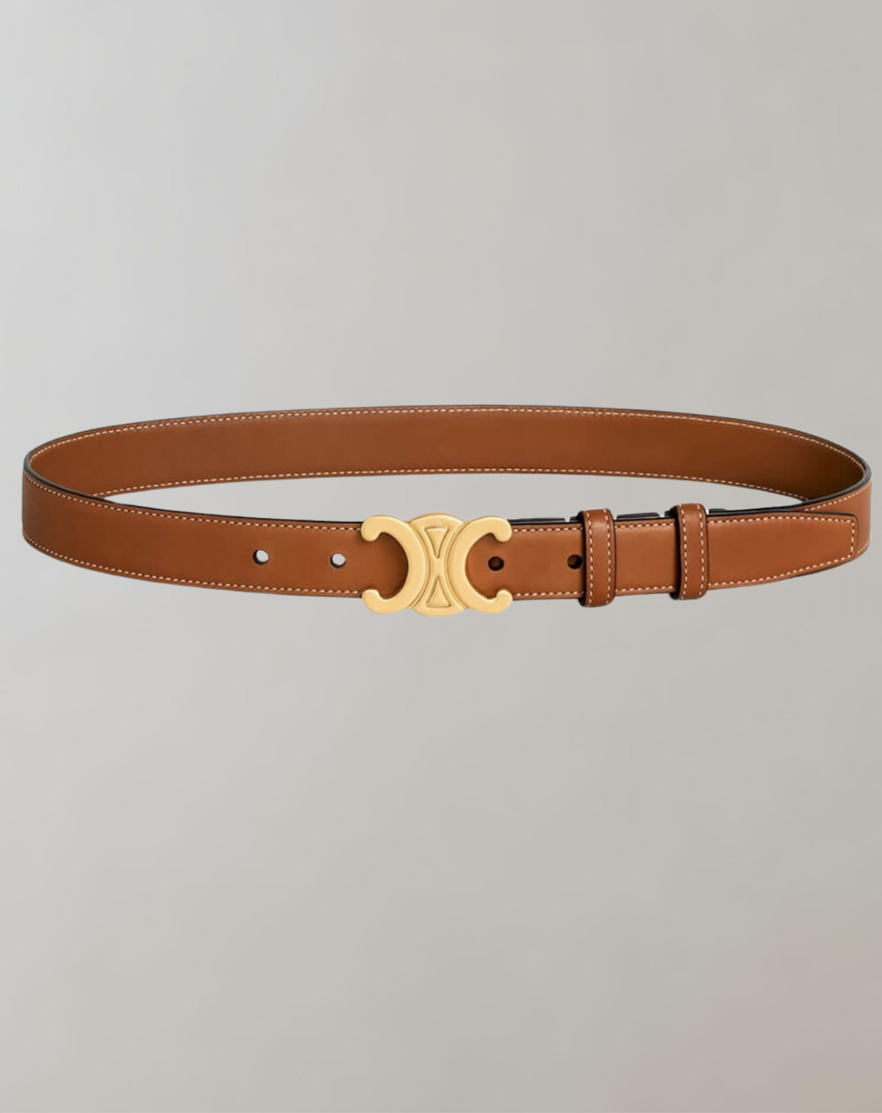 Women's Vegan Leather Belt | Adjustable Length & Gold Buckle | Classic Black | Sustainable Design