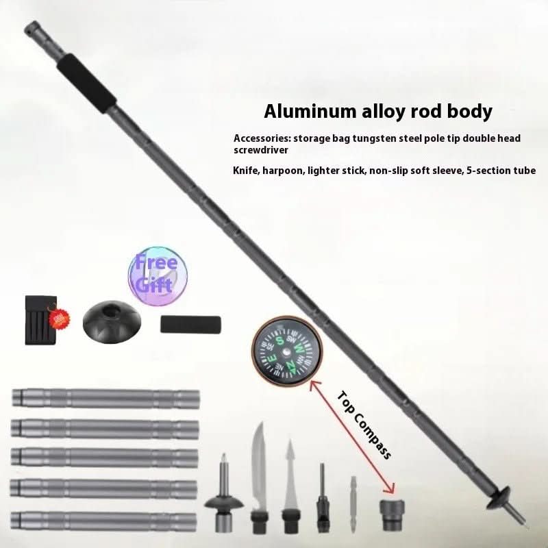 TrailBlazer All-in-One Hiking Pole with Survival Tools