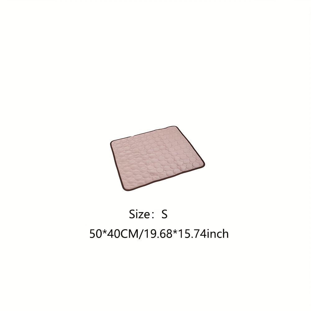 Cooling Mat for Dogs And Cats: Breathable, Washable Pet Bed with Polyester Fiber Filling, Ideal for Summer, Car Seat And Small House Covers, Dog Cooling Mat