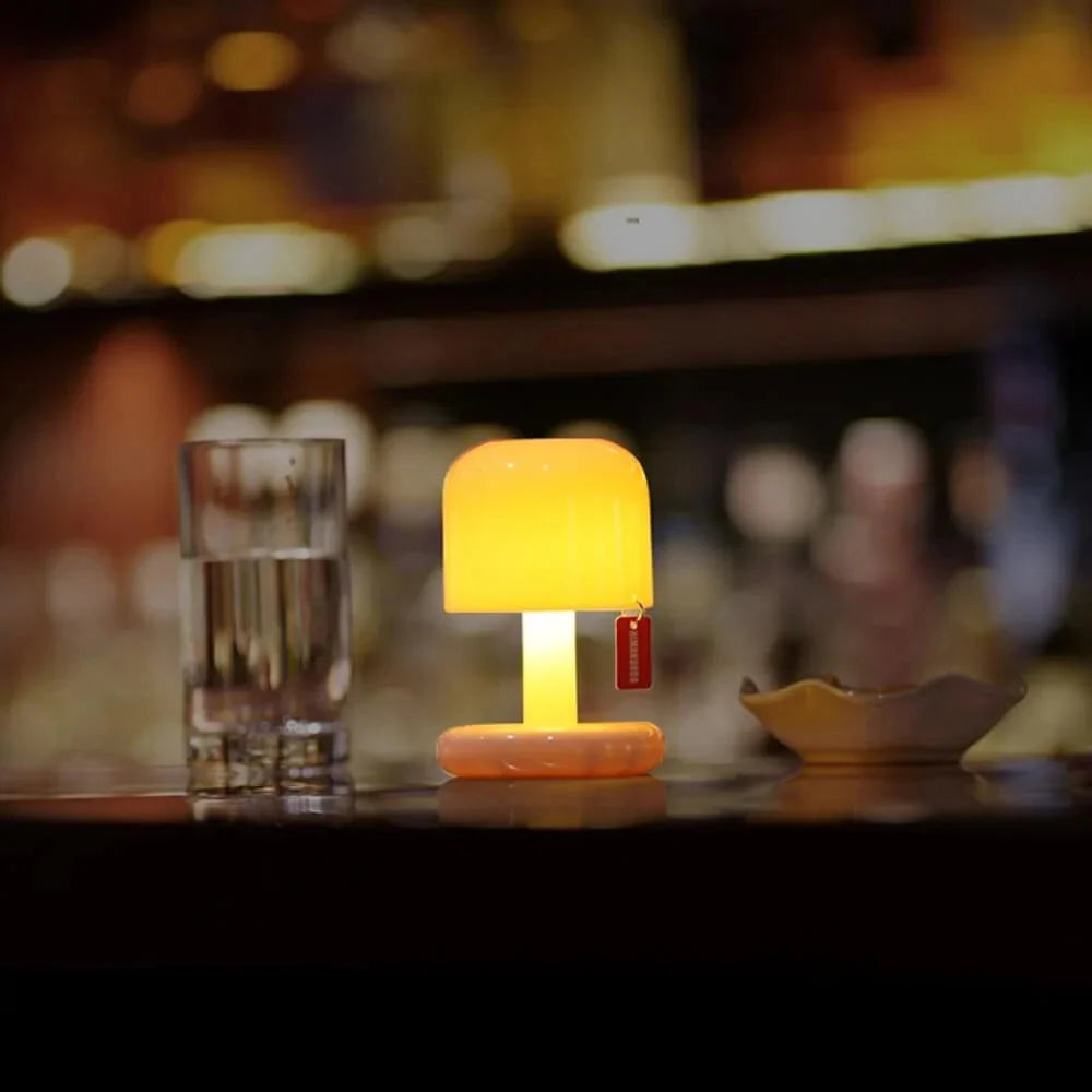 Portable LED Table Lamp | USB Rechargeable Mini Sunset Light | Warm Ambient Glow | Compact & Eco-Friendly Design