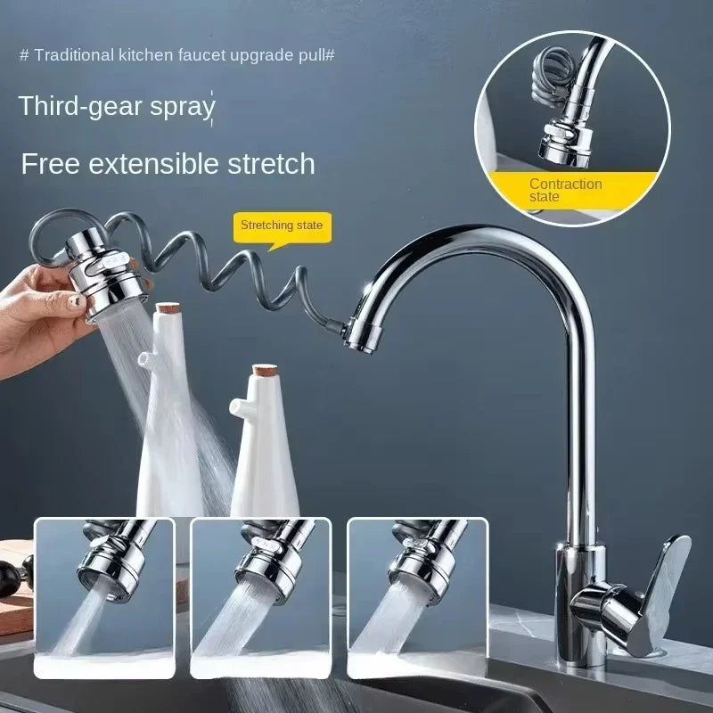 Versatile Water Flow Enhancer for Kitchen Sinks
