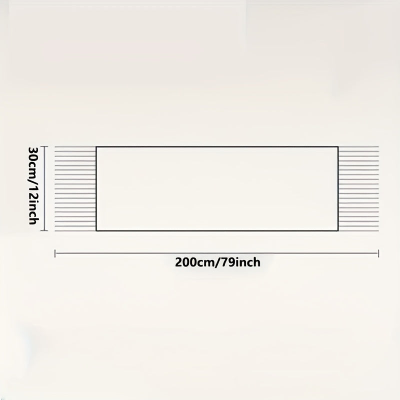 Plaid Knit Scarf | Thick Warm | Cozy Cold-Weather Wear | Polyester