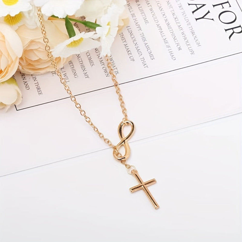 Elegant Silver Cross Pendant Necklace for Special Occasions