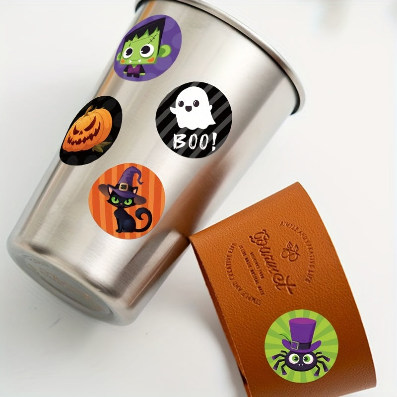 1000-Pack Halloween PVC Stickers – Spooky Waterproof Party Decorations