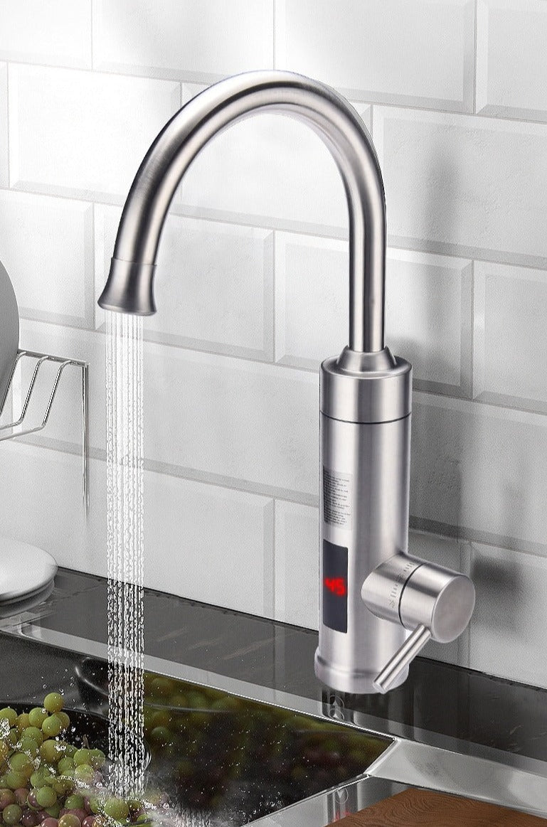 Electric Kitchen Faucet | Instant Hot Water & Built-In Filtration | Stainless Steel | Precise Temperature Control