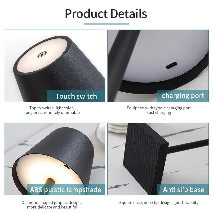 Smart Touch-Controlled Nightstand Lamp