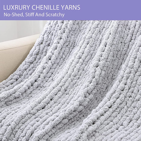 Luxurious Hand-Knit Plush Throw Blanket for Ultimate Comfort