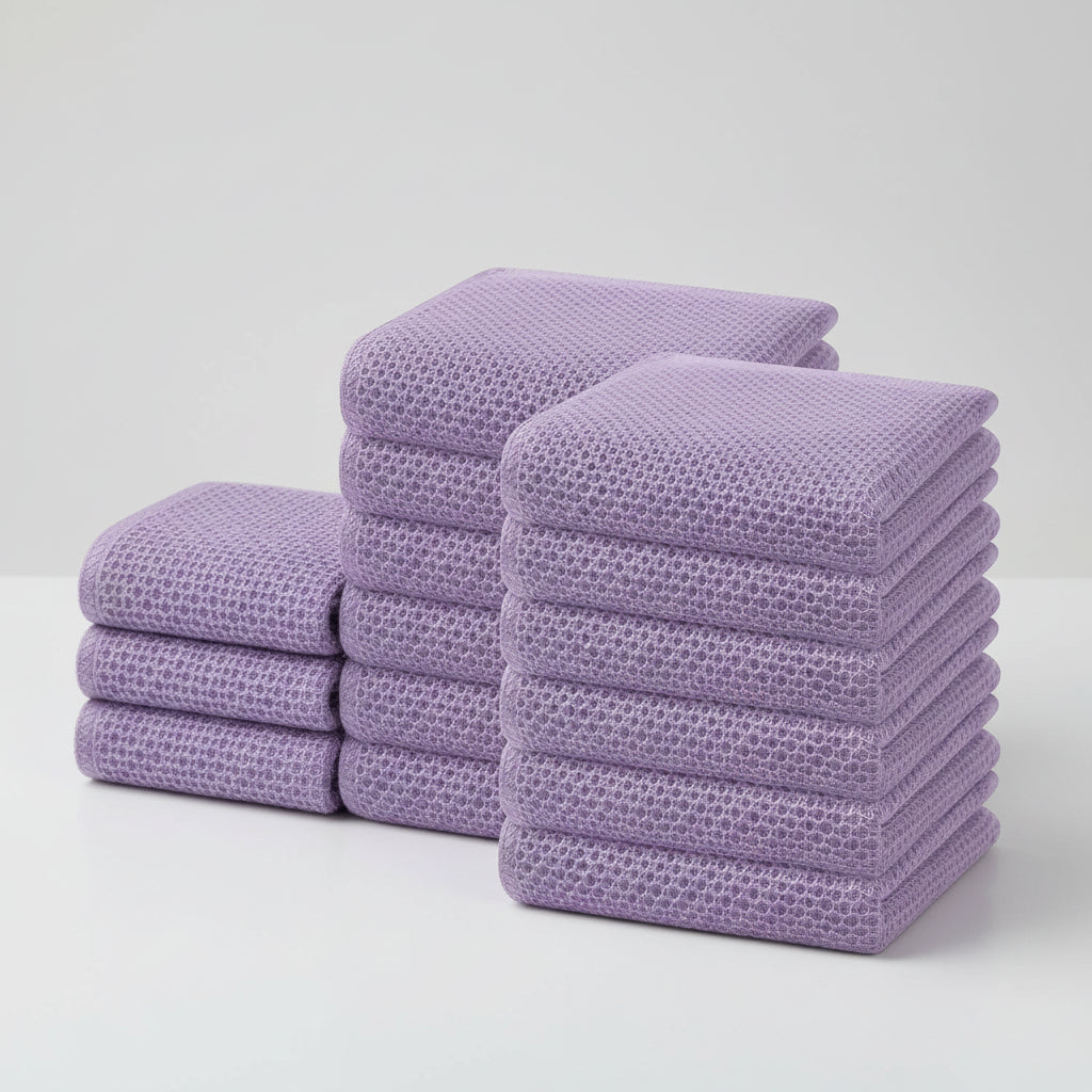 Premium Cotton Kitchen Cloths Set – Highly Absorbent Waffle Texture