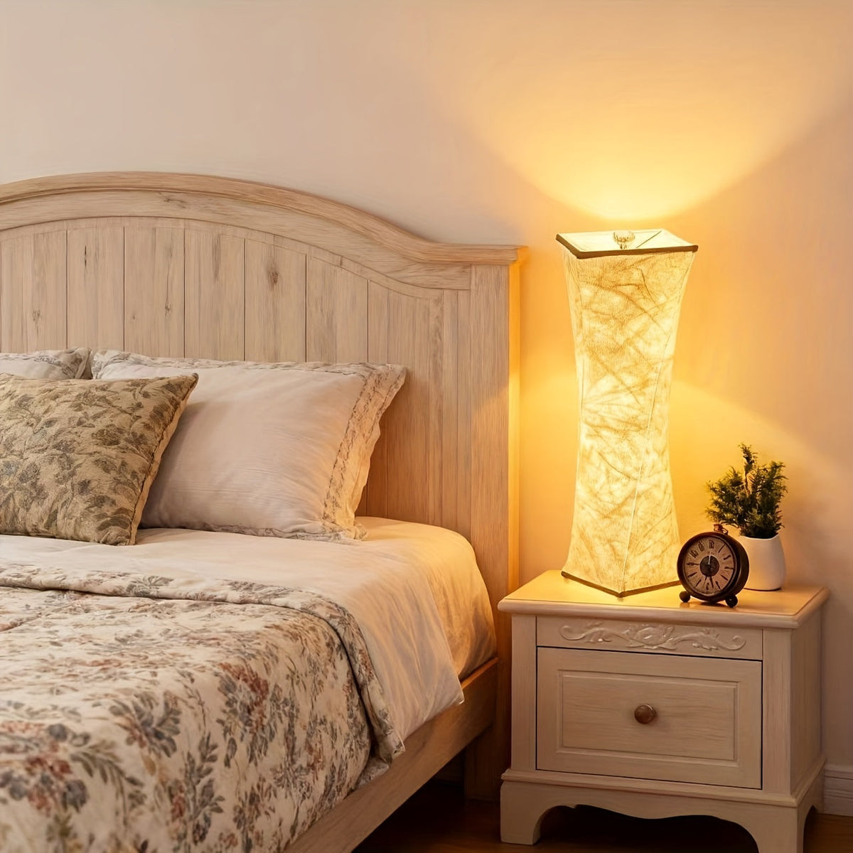 Elegant 2-Pack Adjustable Bedside Lamps – Modern White & Gold